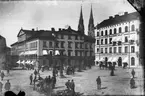 Stora Torget, kvarteret Rådhuset, Uppsala 1890-talet