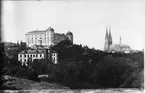 Reprofotografi - Akademiska sjukhuset, Uppsala slott och Uppsala domkyrka 1890-talet