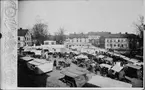 Reprofotografi - torghandel på S:t Eriks torg, stadsdelen Fjärdingen, Uppsala före 1914