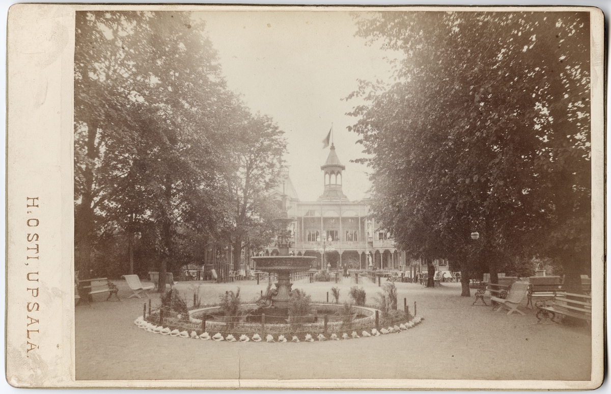 Reprofotografi - restaurang Flustret, stadsdelen Fjärdingen, Uppsala 1906