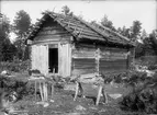 Bastu - Joh. Delin, Hållen, Hållnäs socken, Uppland, sannolikt 1930-tal