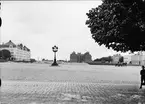 Vaksala torg innan bygget av Vaksalaskolan, Uppsala, sannolikt tidigt 1920-tal