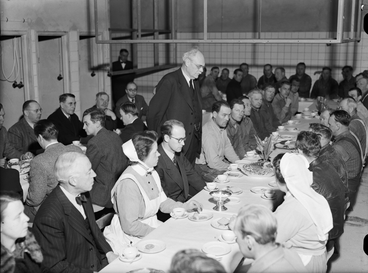 Axel "Lång-Pelle" Pettersson talar, Samariterhemmet, Uppsala april 1948