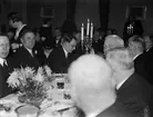 Festmåltid vid firandet av Upsala Nya Tidnings 35-årsjubileum, Uppsala januari 1936