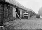 Loge på ödegårrd - Ågren, Tjocksta, Danmarks socken, Uppland, sannolikt 1920-tal