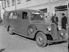 Ambulans på Gamla Torget i Uppsala 1938