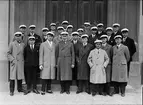 Grupporträtt i samband med studentjubileum i Uppsala i maj 1933