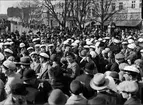 Valborgsmässofirande längs Fyrisån, Uppsala 1933