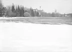 Snötäcke på Studenternas idrottsplats, Uppsala 1937