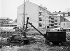 Uppsala stadsbibliotek under uppförande, kvarteret Torget, Östra Ågatan, Uppsala mars 1940