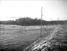 Lanforsen vid Älvkarleö, Älvkarleby socken, Uppland år 1924