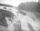 Storfallet i Lanforsen vid Älvkarleö, Älvkarleby socken, Uppland i augusti 1910