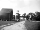 Börstils kyrka och sockenmagasin, Börstils socken, Uppland augusti 1921