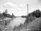 Dalälven eller Tammån, nära Untraverket, Söderfors socken, Uppland juni 1930