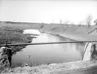 Jumkilsån vid Broby, Börje socken, Uppland april 1934