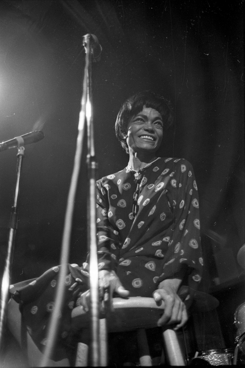 Eartha Kitt på Norrlandia, Norrlands studentnation, Uppsala 1965 
