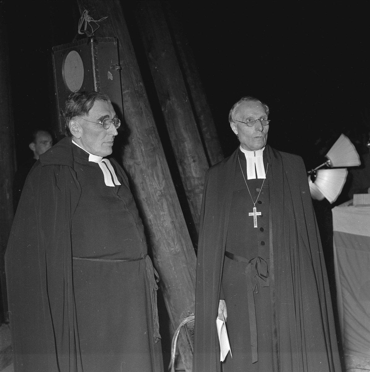 Invigning av Märsta klockstapel, Uppland september 1955