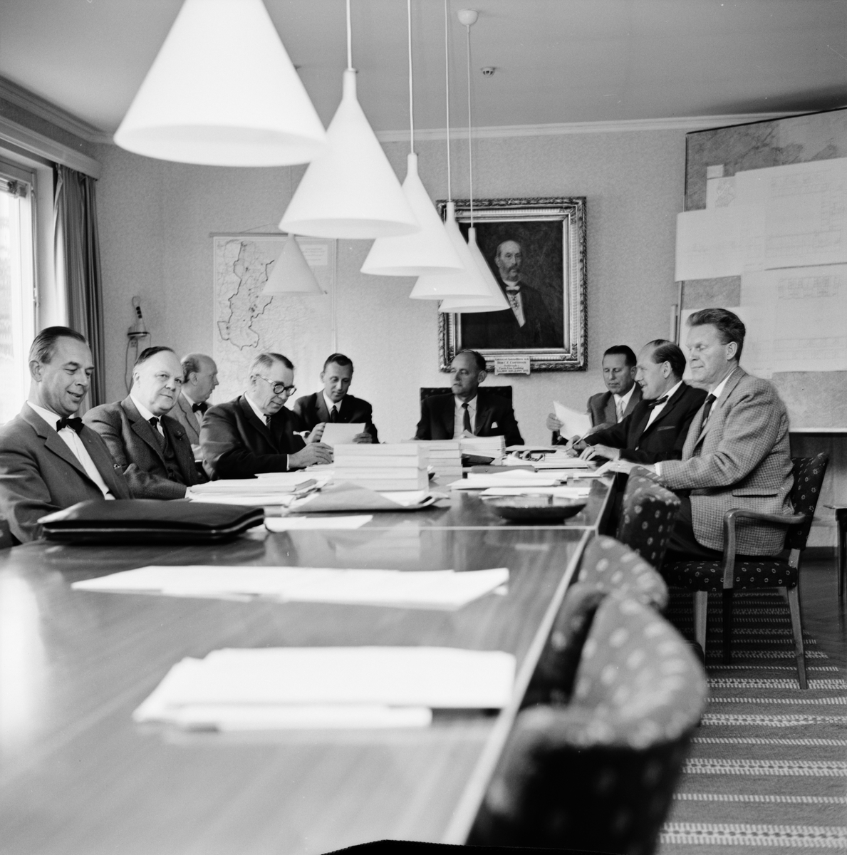 Landstingets förvaltningsutskott, Uppsala augusti 1962