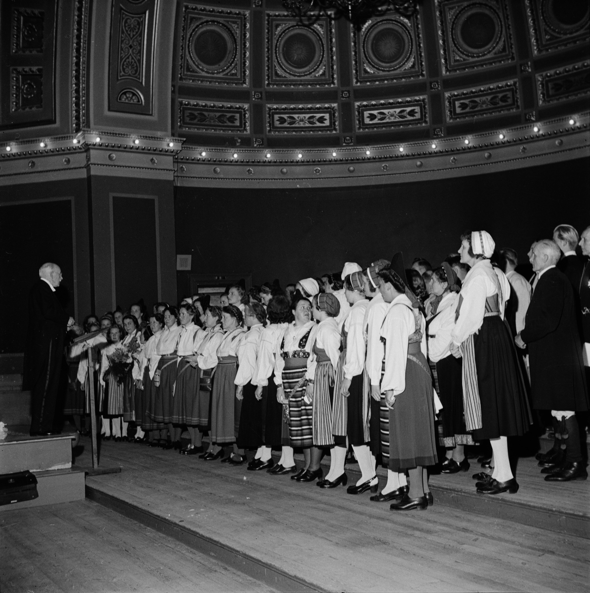 Siljanskören i Universitetsaulan, Uppsala oktober 1948