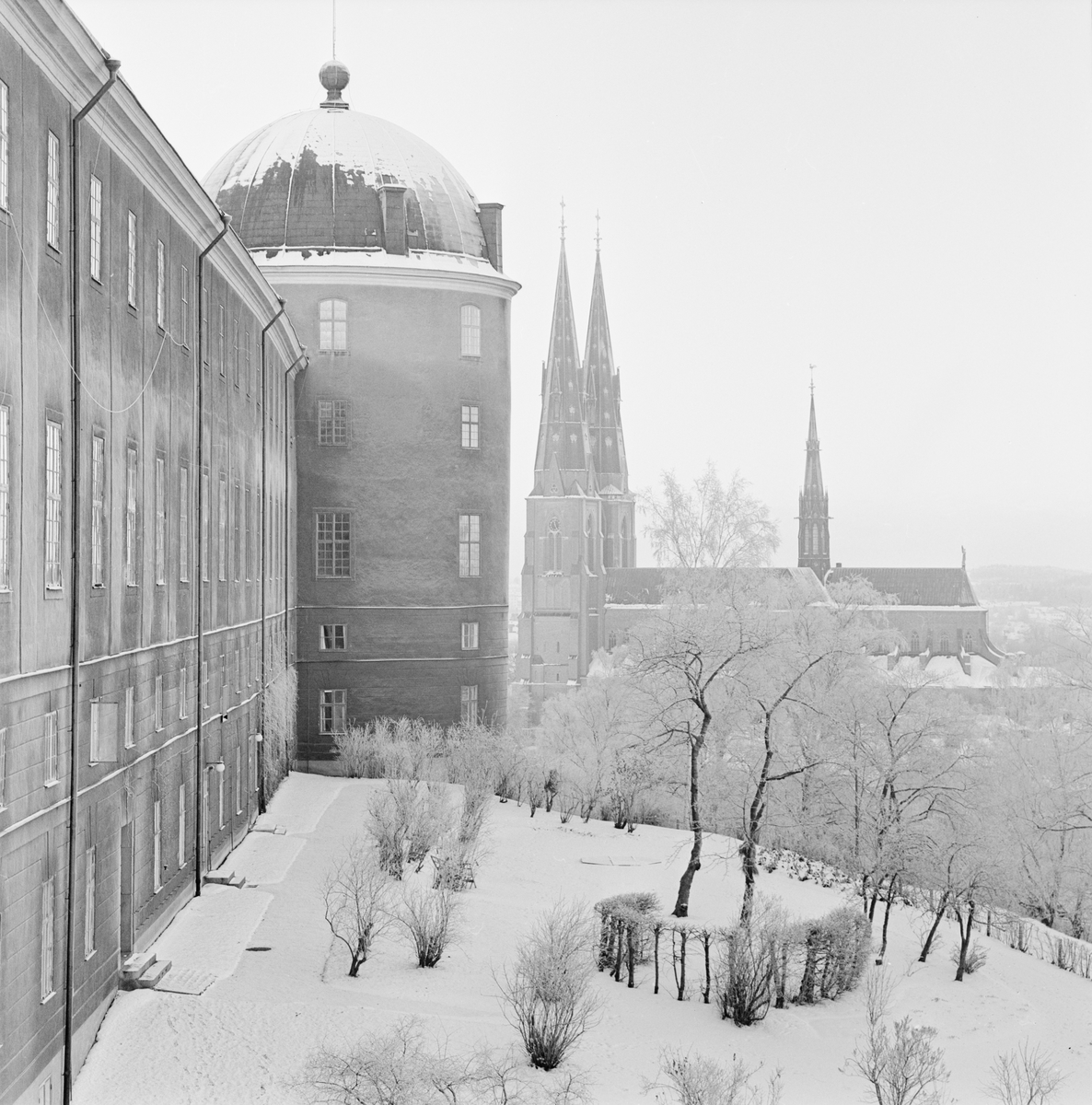 Vinter - slottet, Uppsala december 1962
