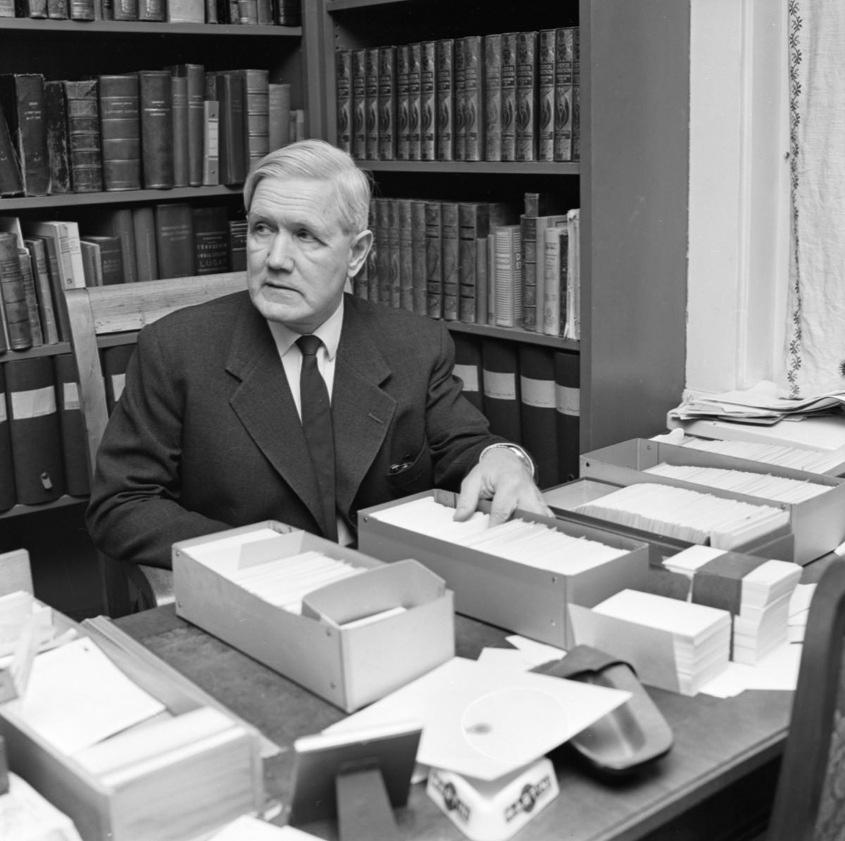 Professor Björn Collinder, Uppsala december 1965