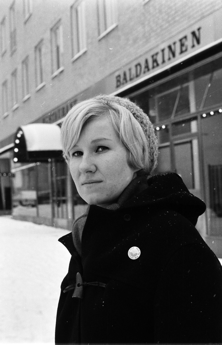 Eva Bergman, ordförande i SSU Tunabackar, nekades tillträde till Baldakinen