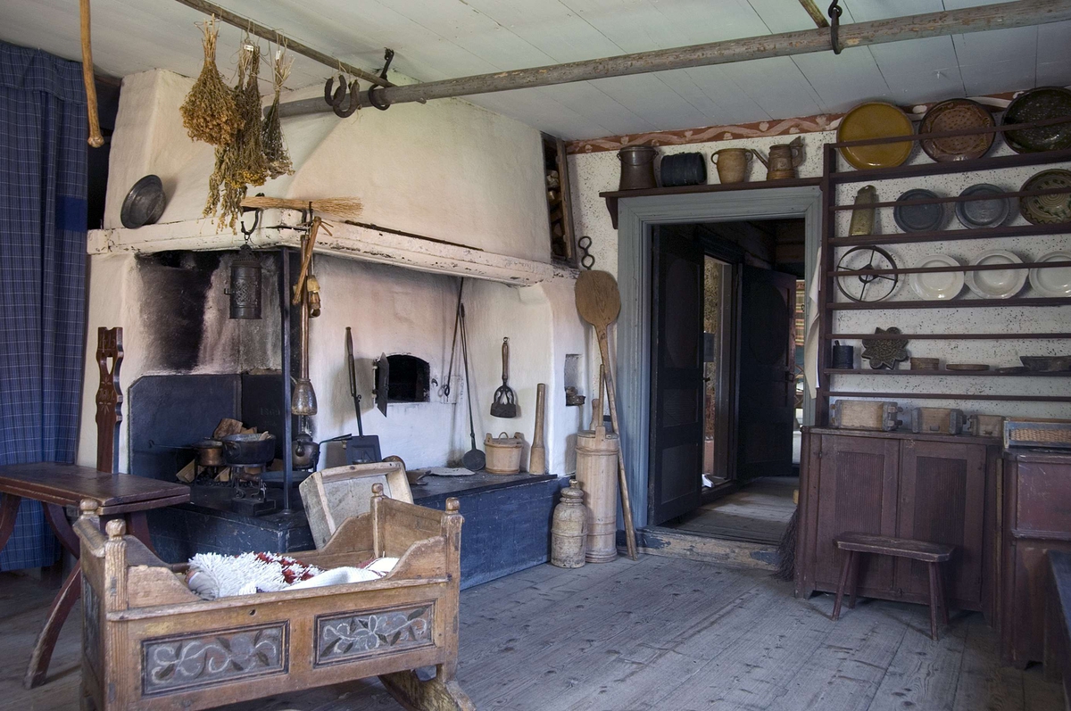 Mangårdsbyggnad i Gränbygården, på friluftsmuseet Disagården, Gamla Uppsala, Uppsala.