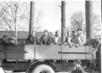 Fallskärmsjägarskolan i Karlsborg 1950-tal.Inryckning.