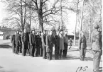 Fallskärmsjägarskolan i Karlsborg 1950-tal.Inryckning