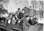 Fallskärmsjägarskolan i Karlsborg 1950-tal.Inryckning.