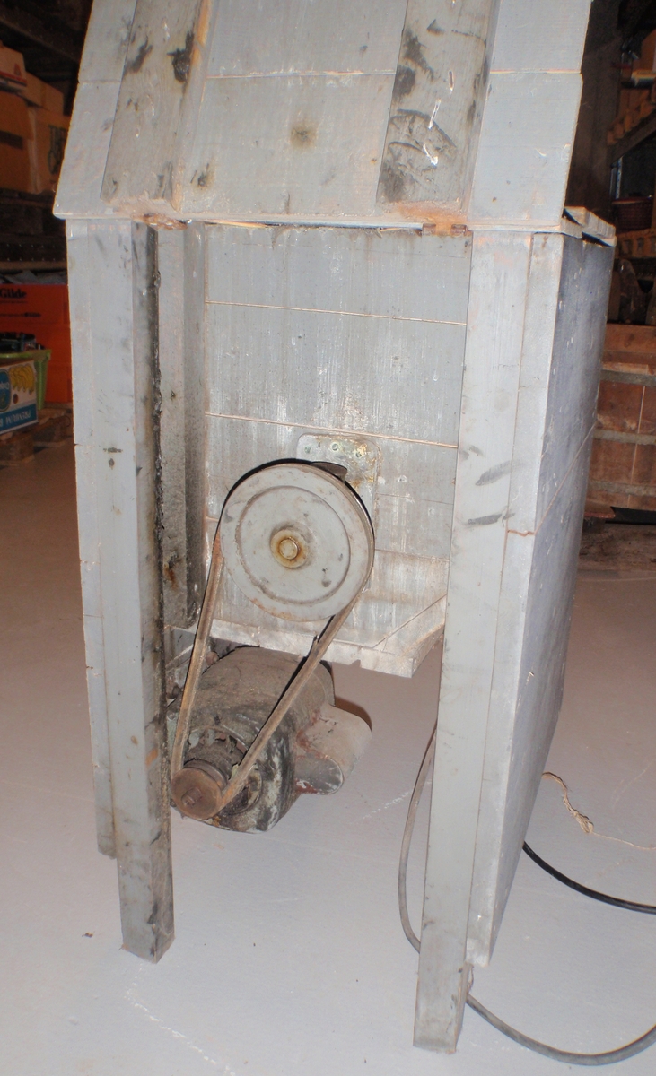 Trekasse m. Hoover-rotor og elektrisk motor.