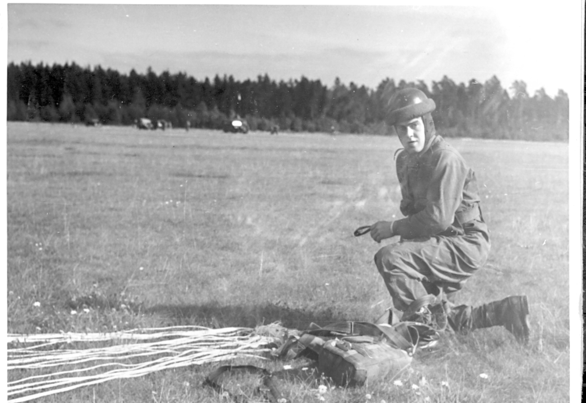 Fallskärmsjägarskolan i Karlsborg 1954.