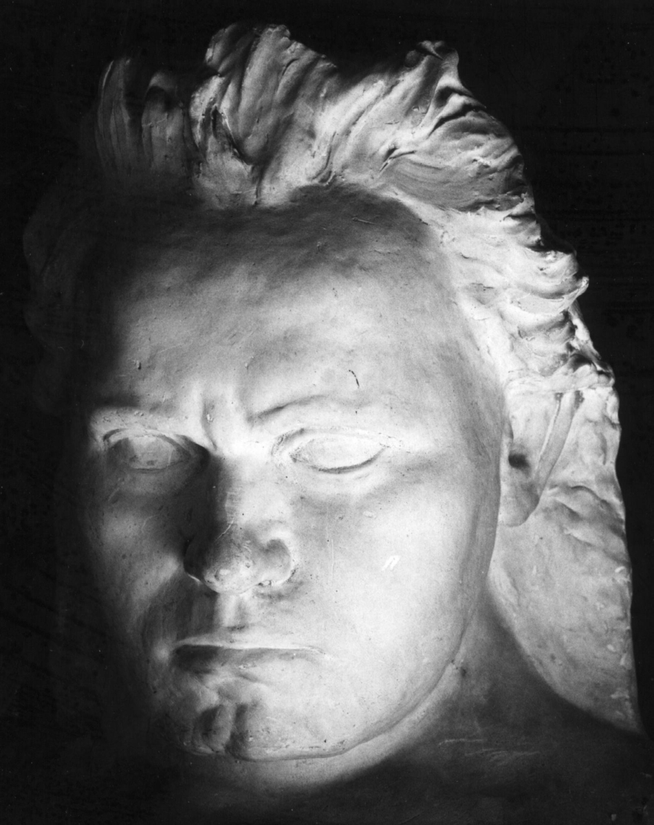 Byste av Beethoven.