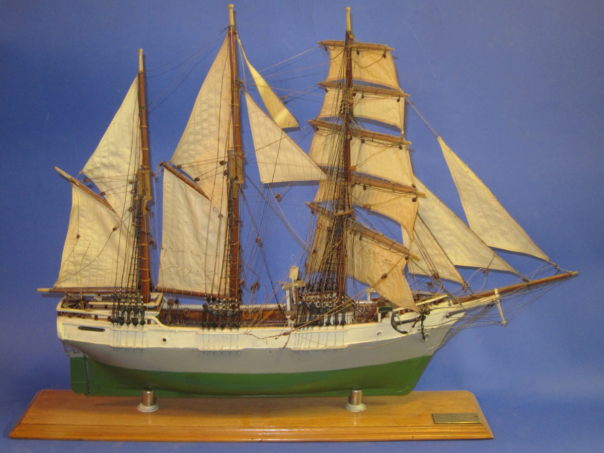 Seilskip Baron Holberg, Larvik, bygget i 1877, 613 tonn.