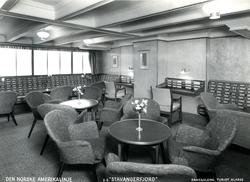 Damesalong, turistklasse, D/S Stavangerfjord (b. 1918, Camme