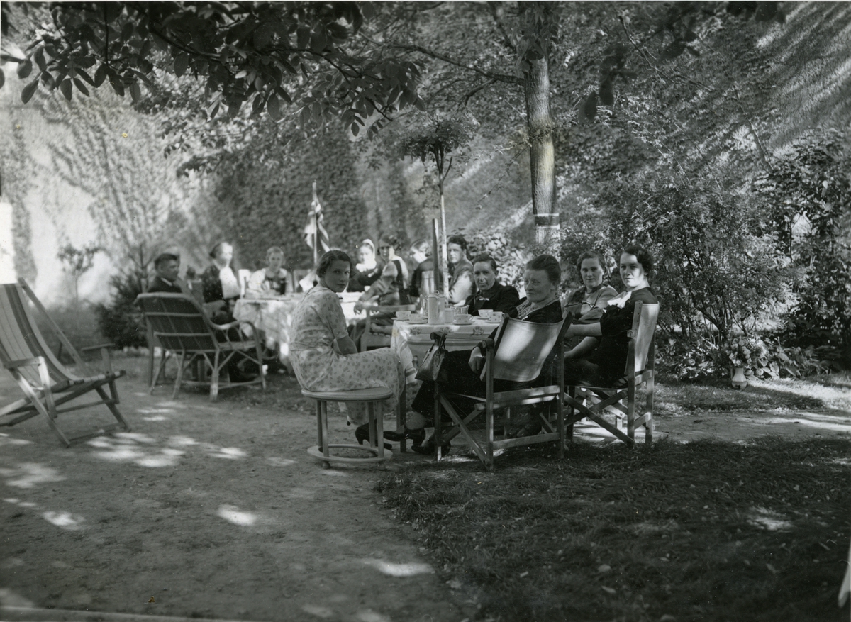 Hageselskap hos konsul Mathiesen i Galatz.