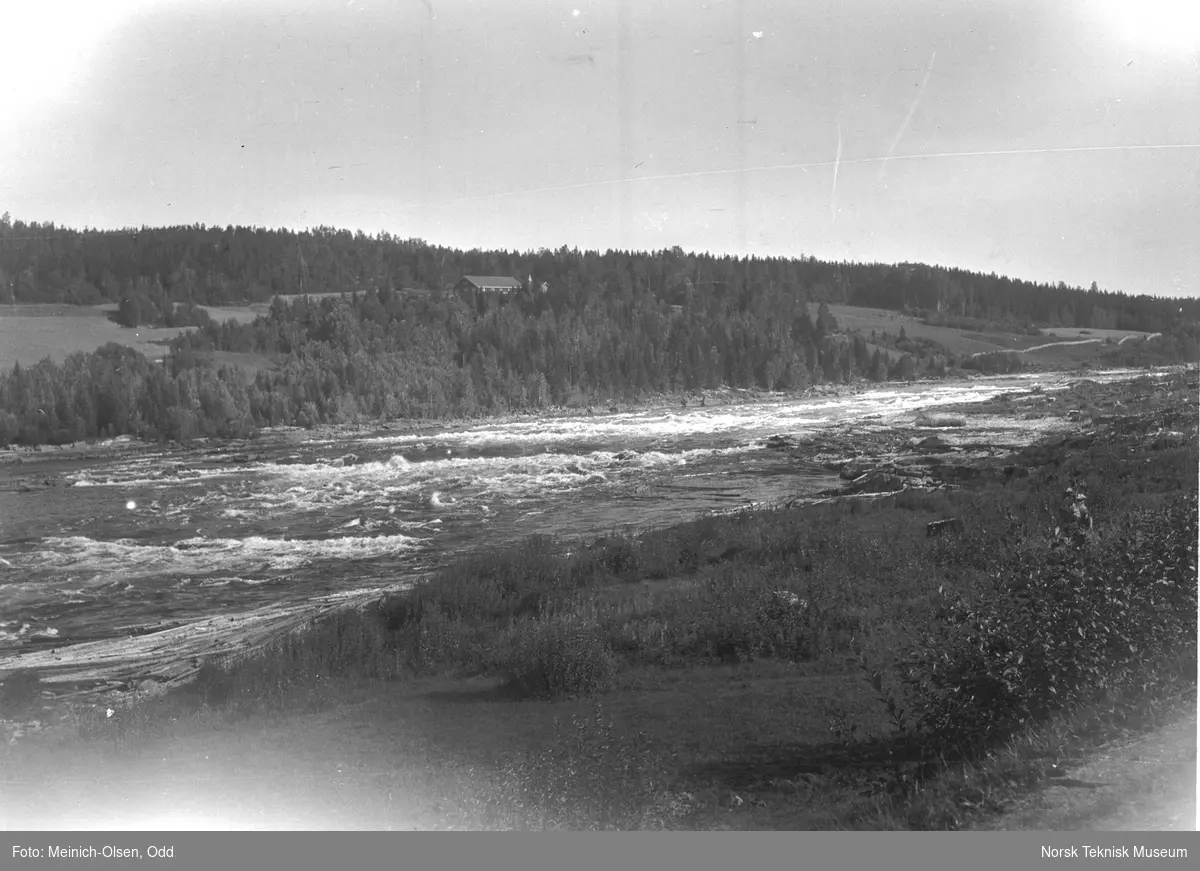 Fra utbyggingen av Rånåsfoss kraftanlegg, 1918