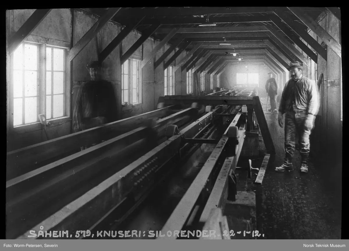 Hydro: Salpeterproduksjon, Såheim, Rjukan, 1912.
