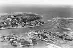 Flygfoto över Marstrand.