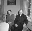 Kyrkoherdeparet  Carl och Karin Norborg, Munkedal 1947