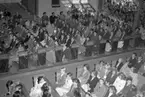 Skolavslutning i Uddevalla kyrka 10 juni 1949