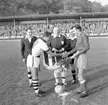 Vänskapsmatch i fotboll mellan Vasco da Gama från Brasilien och Oddevold från Sverige på Rimnersvallen i Uddevalla den 6 juni 1959