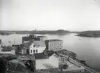 Utsikt över fästningen, staden och södra Strandverket från södra Borgen. 11 nov.1925.