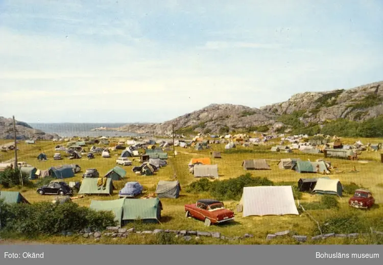 Tryckt text på kortet: "Lysekil. Siviks Campingplats."
