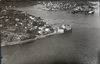 Flygfotografi över Södra Strandverken i Marstrand, 1935