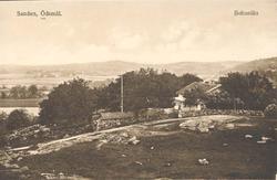 Tryckt text på kortet: "Sanden, Ödsmål. Bohuslän."