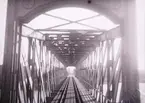 Järnvägsbron i Trollhättan, oktober 1908