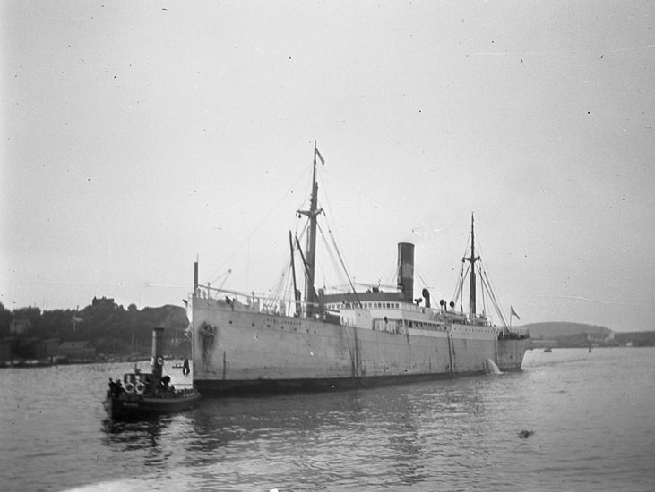 Ångaren AXEL JOHNSON under bogsering