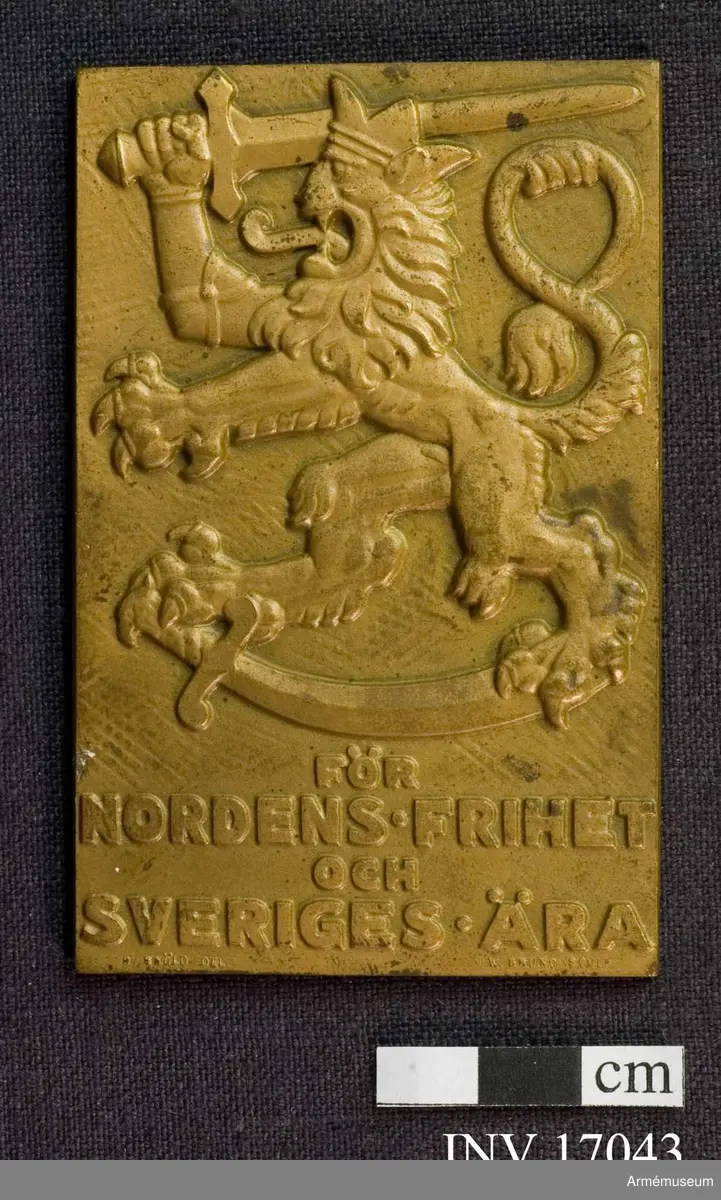 Grupp M II
För Svenska frivilligkåren vid Krigstjänst i Finland, av brons.