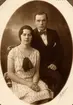 Förlovningsporträtt av Alice Grundberg och Gösta Svedung, år 1929